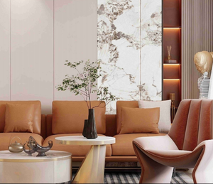 Panel de Pared de PVC de 1000mm*10mm, Panel de Pared Interior, Color Blanco Carla - Product Image 3