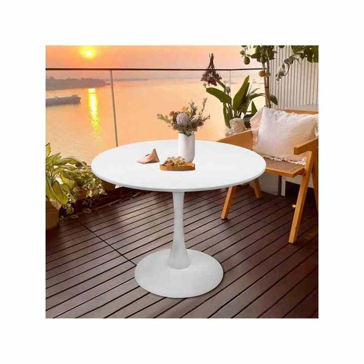 31.5\" Patio Table for Kitchen Balcony Leisure Passage End Coffee Office & Living Room-Durable Coffee Table for Home Use