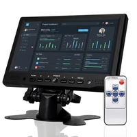 Écran LCD TFT à matrice active de 7 pouces, prend en charge PAL NTSC, grand angle de vue, HDMI VGA, double AV, mini moniteur avec haut-parleur et télécommande