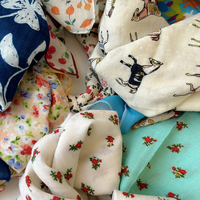Foulard carré en coton imprimé pour femme, 21,65 x 21,65 pouces, léger, motif floral vintage, pour usage quotidien
