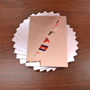 Lámina de espejo acrílico Flexible Peel and Stick, revestimientos de pared temporales <span class=keywords><strong>para</strong></span> manualidades DIY, láminas de plástico <span class=keywords><strong>para</strong></span> mejorar el hogar - Product Image 2