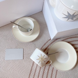 Luxury Coffee Set Bone China Afternoon Tea <b>Cup</b> <b>Saucer</b> Kettle Set <b>Cup</b> and <b>Saucer</b> Coffee Set - Product Image 5