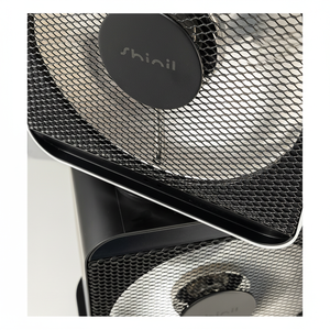 Ventilateur chauffant électrique en plastique double cube OEM/ODM, système de chauffage double rapide, thermostat réglable, fil chauffant rouge vif pour - Product Image 1