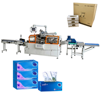 Machine d'emballage automatique de boîtes de mouchoirs en gros, équipement de collage de cartons de papier mouchoir