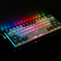 New ABKO VIKI TYPE AM61 Mechanical Gaming Keyboard Wired Cherry Switches RGB Backlit USB 2.0 Interface NKRO Rapid Trigger Double