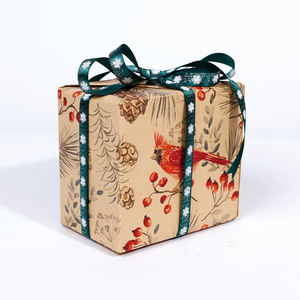Custom <b>Christmas</b> <b>Kraft</b> <b>Paper</b> for <b>Wrapping</b> 43*300 cm Package - Product Image 1