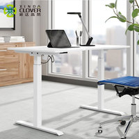 Cadre de bureau ergonomique électrique réglable en hauteur pour le travail debout, l'étude et l'ordinateur