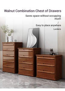Bulk Order Customizable Durable Eco-Friendly Modern Wooden <b>Drawer</b> <b>Cabinet</b> Factory Price Floor Standing <b>Storage</b> Chest Hotel - Product Image 4