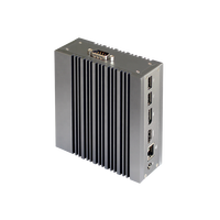 Mini PC industriel sans ventilateur Processeur Intel J4205 J3455 N4200 1 LAN/1 COM/4 USB Win 10/Centos/Ubuntu Mini PC Box État des stocks