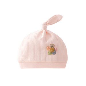 Gorro para recién nacido de doble capa de algodón puro, talla única para niños y niñas, protector de fontanela clase A - Product Image 5