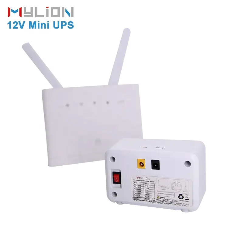 Mylion MU26 5200mah mini dc ups yedekleme 5v 9v 12v, tp link router wifi Ip kamera için taşınabilir ups güç kaynağı 12v cpap makinesi