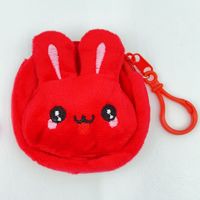 Porte-clés en peluche de dessin animé en gros, mini pochette à personnage en peluche pour cadeaux promotionnels
