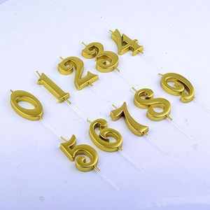 Niñas niños bebé cumpleaños número pastel vela Toppers plata + lentejuelas doradas diseño Digital para Navidad Diwali fiestas hechas a mano - Product Image 4
