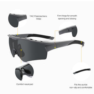 Gafas de Sol Deportivas Polarizadas TR90 con Protección UV400 para Ciclismo, Pesca y Actividades al Aire Libre, Montura Negra - Product Image 1