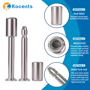 Joint de boulon inviolable galvanisé BTS-011 Joint de conteneur jetable de haute sécurité Serrure de cargaison de camion en gros avec numéro de série - Product Image 3