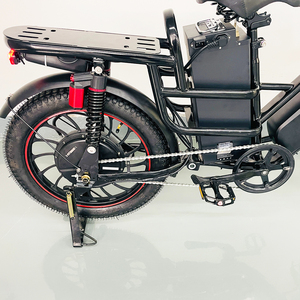 Vélo cargo électrique en gros 48V65AH grande capacité double batterie suspension intégrale frein à disque pour trajets urbains et livraison - Product Image 3