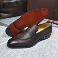 Nouveaux Mocassins Penny Quotidiens 2026 pour Hommes en Cuir Véritable – Chaussures Classiques à Enfiler pour Tenues Décontractées et Bureau