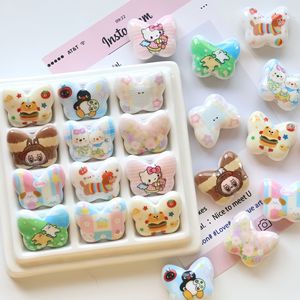 Perline Sciolte con Stampa di Animali Cartoon e Farfalle, Materiali per Braccialetti e Collane Fai-da-Te, Accessori per Gioielli - Product Image 2