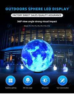 Toosen đầy đủ màu sắc vòng Sphere <span class=keywords><strong>LED</strong></span> màn hình hiển thị p1.5 P2 P3 P4 P5 P6 đặc biệt hình tùy chỉnh bóng video 360 độ toàn cầu màn hình - Product Image 3