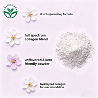 Poudre de peptides de collagène pur pour lutter contre le vieillissement et rajeunir la peau, booster de vitalité, mélange de protéines compatible avec le régime cétogène