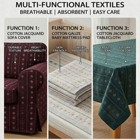Tissu Jacquard Teint en Fil 100% Coton 156 g/m² à Petites Fleurs et Rayures en Coton pour Vêtements Cottagecore, Vestes et Vêtements Féminins