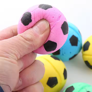 Colorato in Silicone schiuma Golf e calcio gatto spugna palla giocattoli per i gatti masticare gioco interattivo palle di gatto giocattolo - Product Image 3