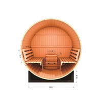 Sauna competitiva maravillosa de la tienda ardiente de madera de la sauna del barril para la sauna al aire libre del cedro