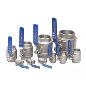 304 316L thép không gỉ bspt cf8m hai mảnh 2PC chủ đề nội bộ nổi van bi Hướng dẫn sử dụng OEM cho dầu khí nước - Product Image 1