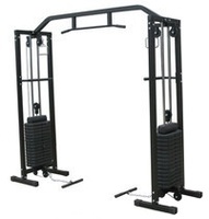 Smith Machine con pila de pesas Multigym Weight Stack Loaded Gym Fitness Equipment Plate Load Pro Power Rack
