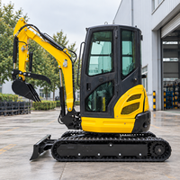 Mini Excavator 3.5 Ton 2 Ton 1 Ton Mesin Kubota Epa Alat Penggali Kebun Pertanian Rumah Tangga Excavator Kecil Harga Mini Excavator Crawler