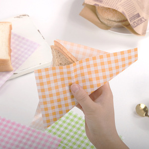 18 Cm Square Oil Proof <b>Paper</b> Thickened Kraft Sandwich <b>Wrapping</b> <b>Paper</b> Household Use - Product Image 2