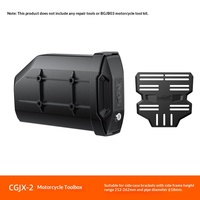 Boîte à outils latérale pour moto LOBOO Radish, en alliage d'aluminium et plastique technique, avec serrure, kit d'outils, sac latéral portable, montage facile