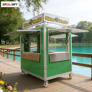 Carritos de Comida Callejera con Cocina, Remolques de Comida con Barra de Servicio, Remolques de Concesión para Dulces y Jugos al Aire Libre - Product Image 2