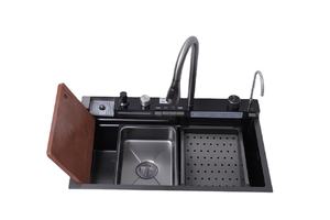 Fabricant d'évier de cuisine intelligent Farmhouse Multi Function Corner Undermount Digital Hidden Stainless Steel Modern - Product Image 2