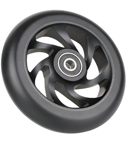 Échantillon Gratuit Roues d'Usine OEM ODM <span class=keywords><strong>Pas</strong></span> Chères pour <span class=keywords><strong>Trottinette</strong></span> Stunt, Pièces de <span class=keywords><strong>Trottinette</strong></span> 110mm, Roues en PU à Rebond Élevé avec Noyau en Aluminium, Roulements ABEC-9, Noires - Product Image 4