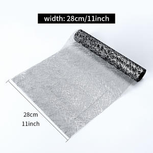 ראנר שולחן רשת מתכת זהב נצנצים נייר זהב נייר זהב רצי שולחן לרצים קישוט שולחן עבור חתונה - Product Image 5