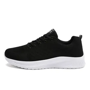 2024 Ready Stock China Supplier Men Lady Comfortable Jogging Flat Breathable Sneakers Sport Running Shoes man