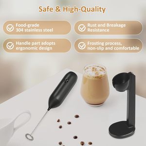 Automatic <b>Foam</b> Maker Milk Steamer Handheld Coffee Whisk Electric Milk Frother - Product Image 2
