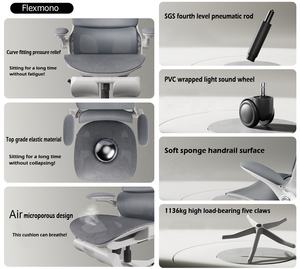 Hbada P2 <span class=keywords><strong>Human</strong></span> <span class=keywords><strong>Engineering</strong></span> Office Manager Chaise de bureau inclinable avec repose-pieds pour chaises de patron - Product Image 4