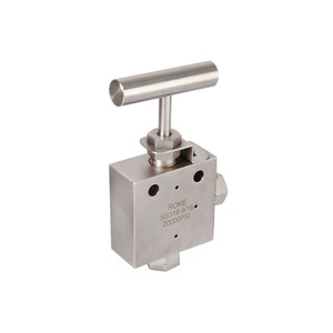 Vanne à aiguille manuelle en acier inoxydable 316, à angle droit, haute pression 20000 PSI, type coupure, pour eau, hydrogène, oxygène, air - Product Image 1