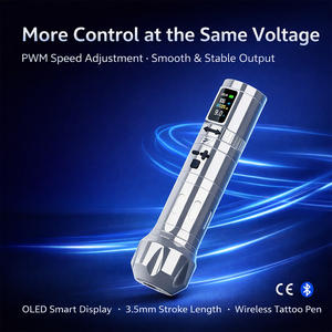 Máquina de Tatuar Inalámbrica EZ <span class=keywords><strong>EvoTech</strong></span> Pro con Pantalla OLED, Carrera de 3.5mm, Control de Velocidad PWM, Compatible con Pedal Bluetooth - Product Image 1