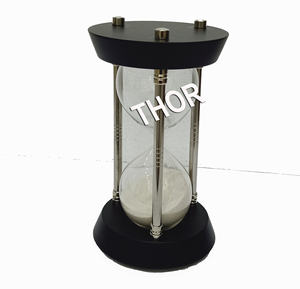 Sablier en bois décoratif de style moderne pour la gestion du temps au bureau et la décoration intérieure pour les mariages - Product Image 1