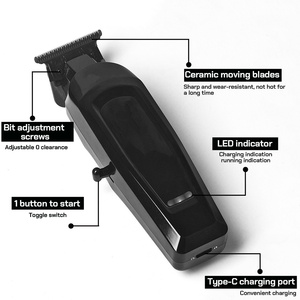 Tondeuses à cheveux <span class=keywords><strong>électrique</strong></span>s professionnelles 3 en 1 Kits de tondeuses pour barbiers Affichage numérique LCD Ensembles de rasoirs à lames - Product Image 5