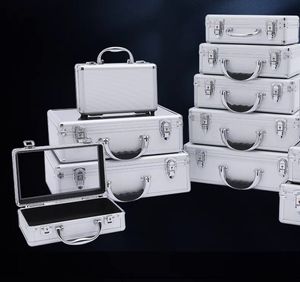 Boîte à outils transparente en alliage d'aluminium acrylique <span class=keywords><strong>PVC</strong></span> étui rigide en métal <span class=keywords><strong>avec</strong></span> <span class=keywords><strong>couvercle</strong></span> supérieur pour stocker des outils et des articles - Product Image 6