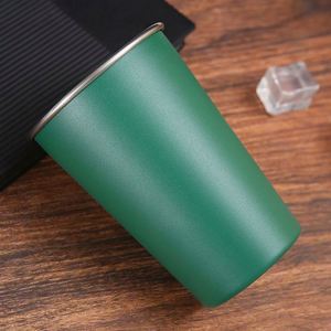 Vaso de Agua Verde de 500 ml de Acero Inoxidable para Exteriores, Vaso Práctico de Una Sola Capa - Product Image 4