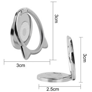 360 rotasyon kedi renkli araç tutucu manyetik emme stentler telefon telefon için Metal halka tutucu karikatür Metal stentler - Product Image 3