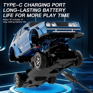 KF30 2.4G Auto de Carreras a Control Remoto de Alta Velocidad 1/43 con Tracción en las Cuatro Ruedas 4WD, Mini Auto de Carreras Radiocontrolado para Niños - Product Image 4