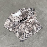 T-shirt à manches courtes personnalisé, débardeur décontracté, blazer de sport avec motif camouflage, veste streetwear