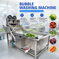 Industriële belwasmachine voor groenteverwerking |   Automatische wasmachine voor het reinigen van sla, spinazie, appel en aardbei