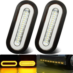 ไฟเลี้ยวข้าง LED ทนทานสำหรับรถพ่วง รถคาราวาน ไฟเลี้ยวข้างรถบรรทุก สีเหลือง แดง ขาว 24V - Product Image 1